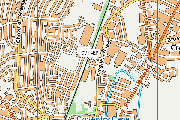 CV1 4EP map - OS VectorMap District (Ordnance Survey) CV1 4EP map - OS VectorMap District (Ordnance Survey)