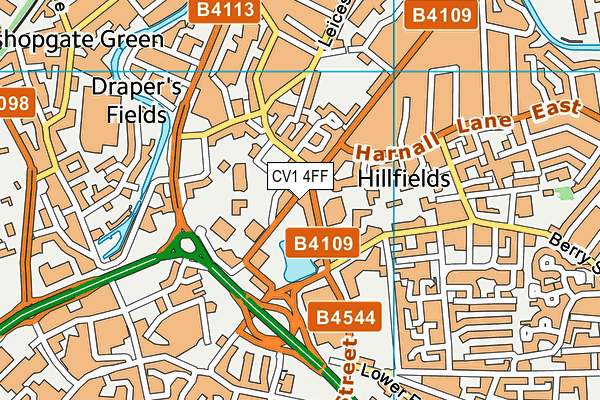 CV1 4FF map - OS VectorMap District (Ordnance Survey) CV1 4FF map - OS VectorMap District (Ordnance Survey)
