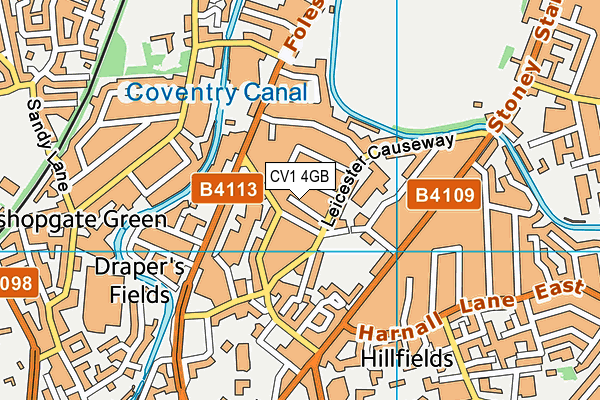 CV1 4GB map - OS VectorMap District (Ordnance Survey) CV1 4GB map - OS VectorMap District (Ordnance Survey)