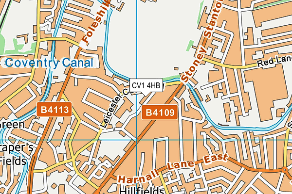 CV1 4HB map - OS VectorMap District (Ordnance Survey) CV1 4HB map - OS VectorMap District (Ordnance Survey)