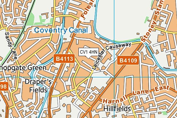 CV1 4HN map - OS VectorMap District (Ordnance Survey) CV1 4HN map - OS VectorMap District (Ordnance Survey)