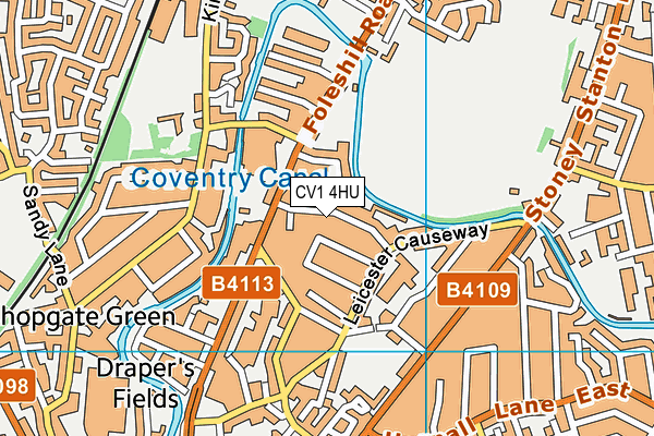 CV1 4HU map - OS VectorMap District (Ordnance Survey) CV1 4HU map - OS VectorMap District (Ordnance Survey)