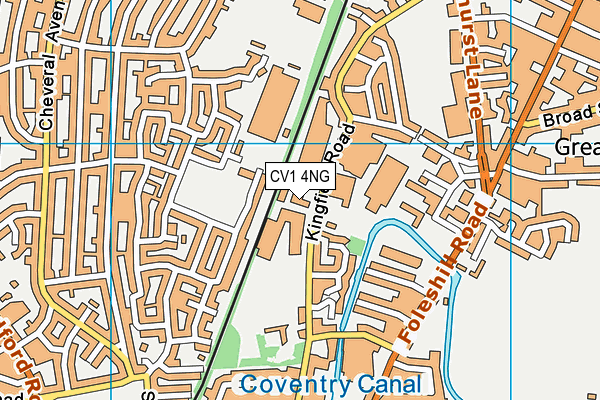 CV1 4NG map - OS VectorMap District (Ordnance Survey) CV1 4NG map - OS VectorMap District (Ordnance Survey)