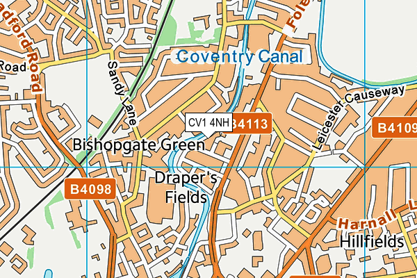 CV1 4NH map - OS VectorMap District (Ordnance Survey) CV1 4NH map - OS VectorMap District (Ordnance Survey)