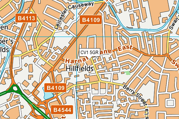 CV1 5GR map - OS VectorMap District (Ordnance Survey) CV1 5GR map - OS VectorMap District (Ordnance Survey)