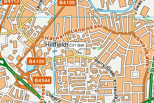 CV1 5HA map - OS VectorMap District (Ordnance Survey) CV1 5HA map - OS VectorMap District (Ordnance Survey)