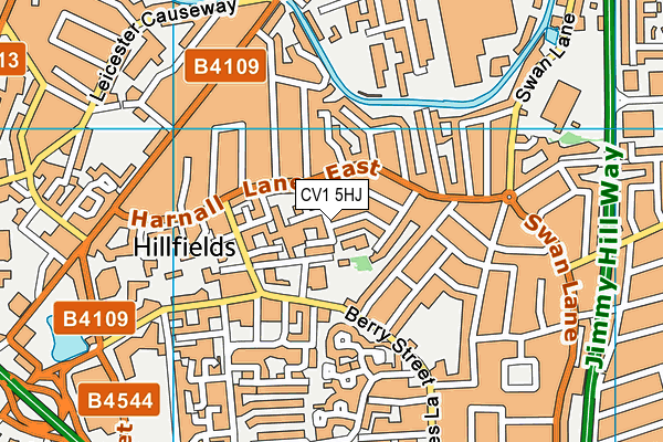 CV1 5HJ map - OS VectorMap District (Ordnance Survey) CV1 5HJ map - OS VectorMap District (Ordnance Survey)