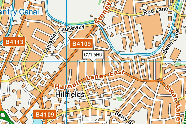 CV1 5HU map - OS VectorMap District (Ordnance Survey) CV1 5HU map - OS VectorMap District (Ordnance Survey)