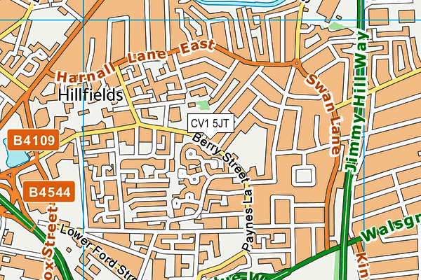 CV1 5JT map - OS VectorMap District (Ordnance Survey) CV1 5JT map - OS VectorMap District (Ordnance Survey)