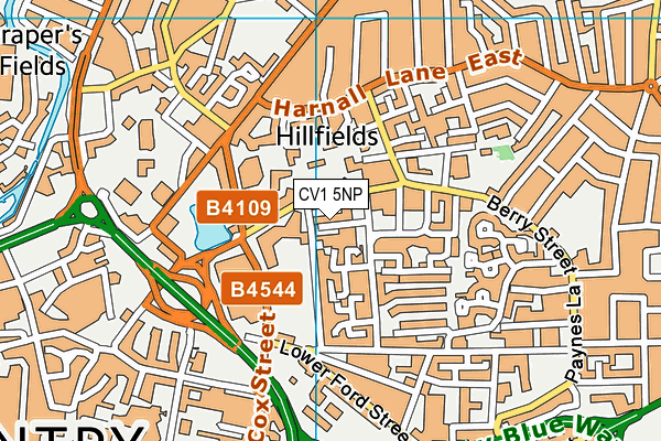 CV1 5NP map - OS VectorMap District (Ordnance Survey) CV1 5NP map - OS VectorMap District (Ordnance Survey)