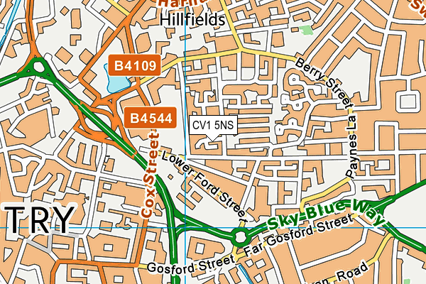 CV1 5NS map - OS VectorMap District (Ordnance Survey) CV1 5NS map - OS VectorMap District (Ordnance Survey)