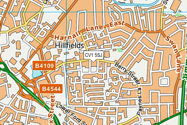 CV1 5SJ map - OS VectorMap District (Ordnance Survey) CV1 5SJ map - OS VectorMap District (Ordnance Survey)