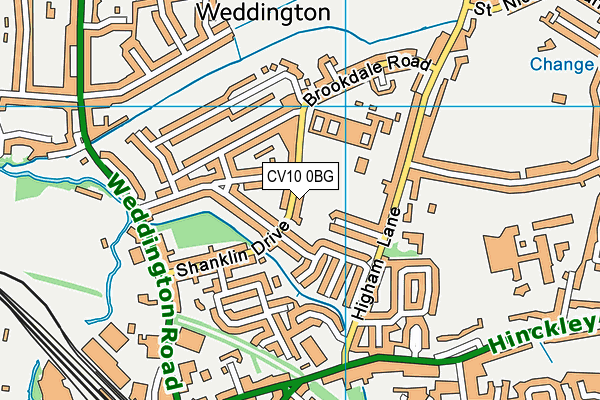 CV10 0BG map - OS VectorMap District (Ordnance Survey) CV10 0BG map - OS VectorMap District (Ordnance Survey)