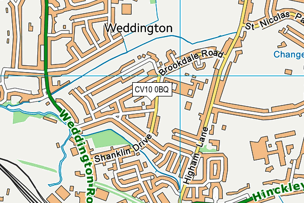 CV10 0BQ map - OS VectorMap District (Ordnance Survey) CV10 0BQ map - OS VectorMap District (Ordnance Survey)