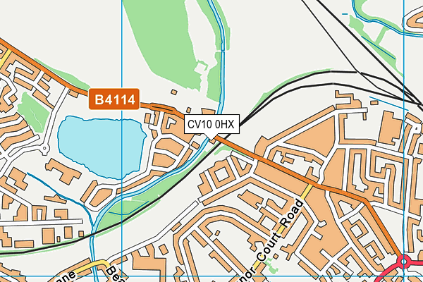 CV10 0HX map - OS VectorMap District (Ordnance Survey) CV10 0HX map - OS VectorMap District (Ordnance Survey)