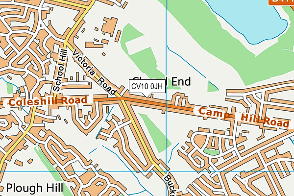 CV10 0JH map - OS VectorMap District (Ordnance Survey)