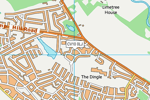 CV10 0LJ map - OS VectorMap District (Ordnance Survey)