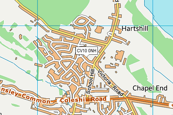 CV10 0NH map - OS VectorMap District (Ordnance Survey) CV10 0NH map - OS VectorMap District (Ordnance Survey)