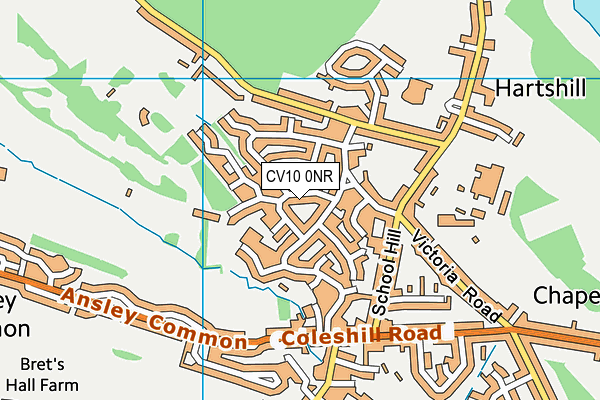 CV10 0NR map - OS VectorMap District (Ordnance Survey) CV10 0NR map - OS VectorMap District (Ordnance Survey)