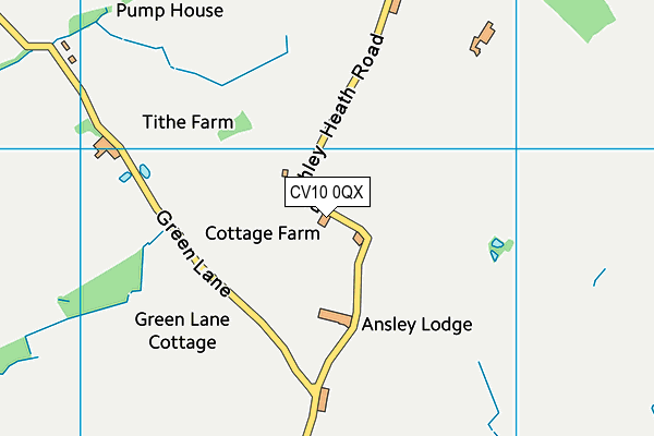 CV10 0QX map - OS VectorMap District (Ordnance Survey) CV10 0QX map - OS VectorMap District (Ordnance Survey)