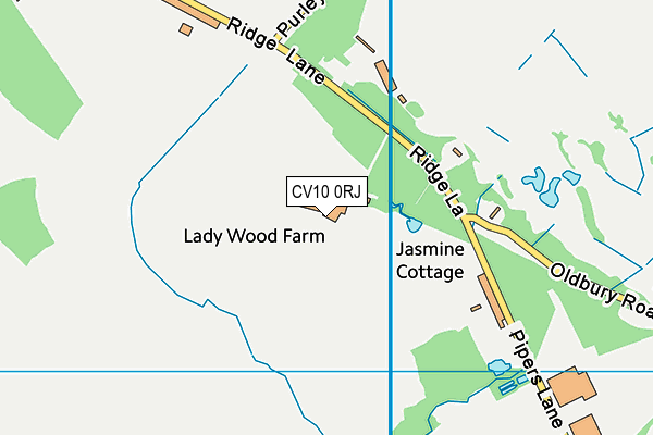 CV10 0RJ map - OS VectorMap District (Ordnance Survey) CV10 0RJ map - OS VectorMap District (Ordnance Survey)