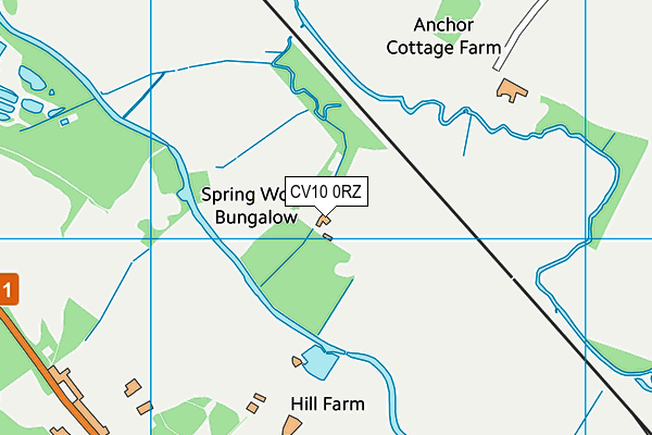 CV10 0RZ map - OS VectorMap District (Ordnance Survey) CV10 0RZ map - OS VectorMap District (Ordnance Survey)