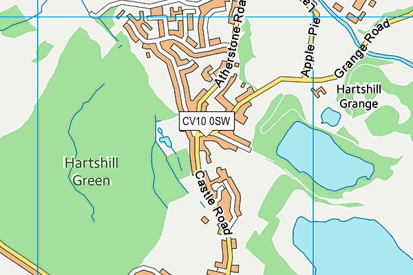 CV10 0SW map - OS VectorMap District (Ordnance Survey) CV10 0SW map - OS VectorMap District (Ordnance Survey)