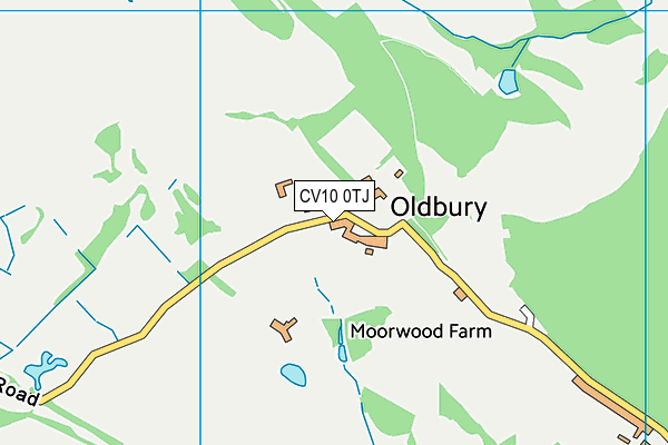 CV10 0TJ map - OS VectorMap District (Ordnance Survey)