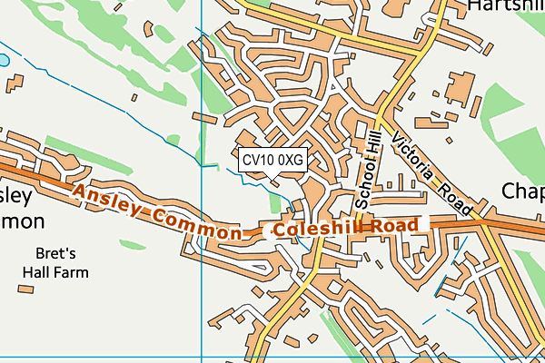 CV10 0XG map - OS VectorMap District (Ordnance Survey) CV10 0XG map - OS VectorMap District (Ordnance Survey)