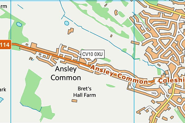 CV10 0XU map - OS VectorMap District (Ordnance Survey) CV10 0XU map - OS VectorMap District (Ordnance Survey)