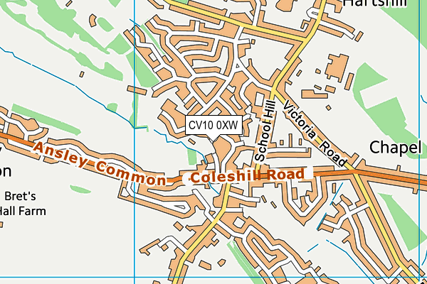 CV10 0XW map - OS VectorMap District (Ordnance Survey) CV10 0XW map - OS VectorMap District (Ordnance Survey)
