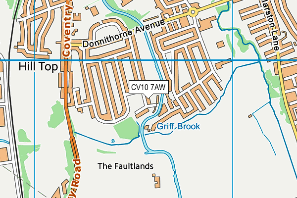 CV10 7AW map - OS VectorMap District (Ordnance Survey) CV10 7AW map - OS VectorMap District (Ordnance Survey)