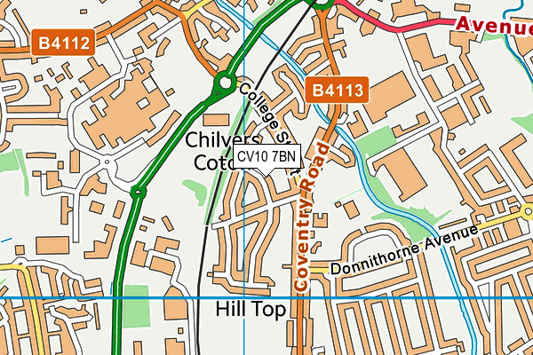 CV10 7BN map - OS VectorMap District (Ordnance Survey) CV10 7BN map - OS VectorMap District (Ordnance Survey)