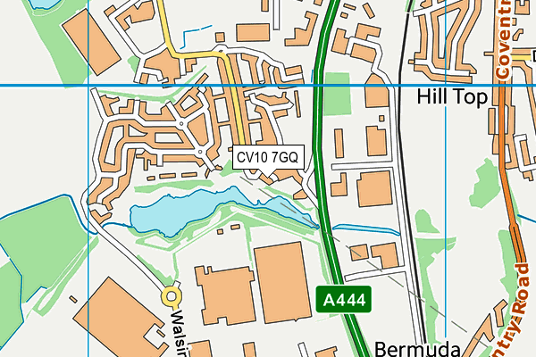 CV10 7GQ map - OS VectorMap District (Ordnance Survey)