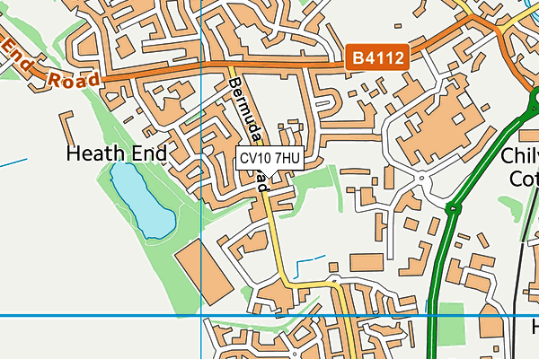 CV10 7HU map - OS VectorMap District (Ordnance Survey)