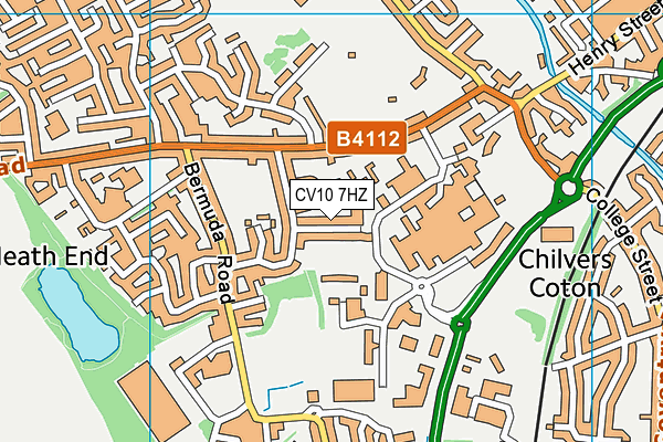 CV10 7HZ map - OS VectorMap District (Ordnance Survey) CV10 7HZ map - OS VectorMap District (Ordnance Survey)