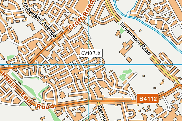 CV10 7JX map - OS VectorMap District (Ordnance Survey) CV10 7JX map - OS VectorMap District (Ordnance Survey)