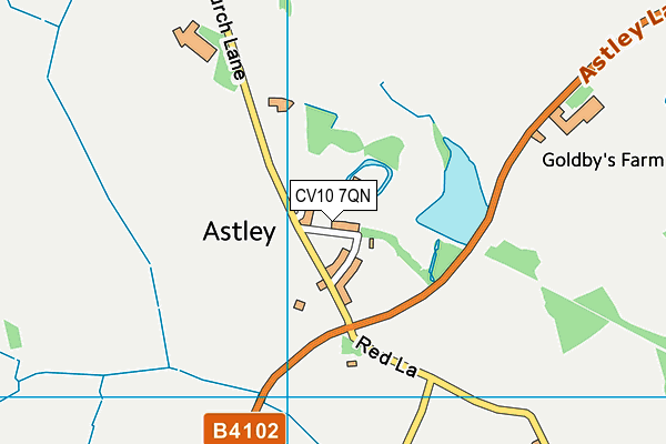 CV10 7QN map - OS VectorMap District (Ordnance Survey) CV10 7QN map - OS VectorMap District (Ordnance Survey)