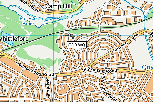 CV10 8AQ map - OS VectorMap District (Ordnance Survey) CV10 8AQ map - OS VectorMap District (Ordnance Survey)