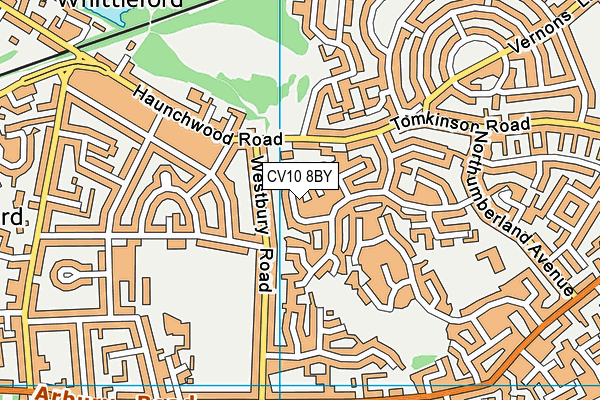 CV10 8BY map - OS VectorMap District (Ordnance Survey) CV10 8BY map - OS VectorMap District (Ordnance Survey)