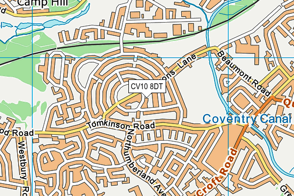 CV10 8DT map - OS VectorMap District (Ordnance Survey) CV10 8DT map - OS VectorMap District (Ordnance Survey)