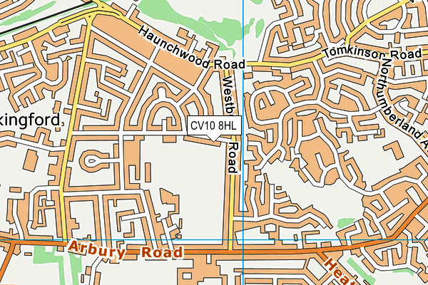 CV10 8HL map - OS VectorMap District (Ordnance Survey) CV10 8HL map - OS VectorMap District (Ordnance Survey)