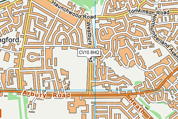CV10 8HQ map - OS VectorMap District (Ordnance Survey) CV10 8HQ map - OS VectorMap District (Ordnance Survey)
