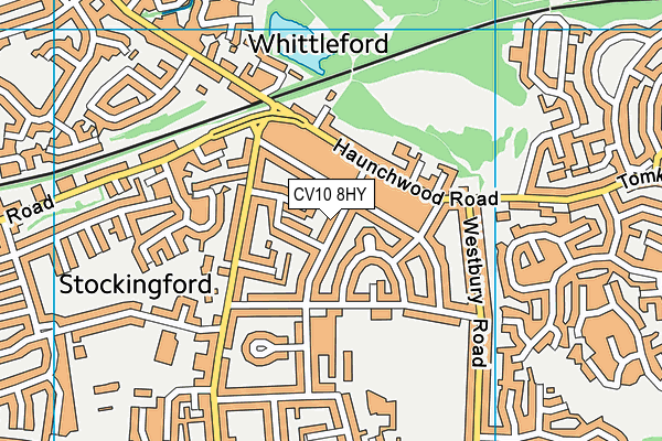 CV10 8HY map - OS VectorMap District (Ordnance Survey) CV10 8HY map - OS VectorMap District (Ordnance Survey)