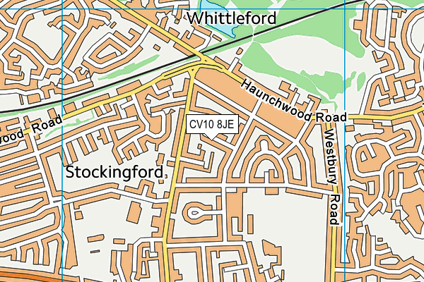 CV10 8JE map - OS VectorMap District (Ordnance Survey) CV10 8JE map - OS VectorMap District (Ordnance Survey)