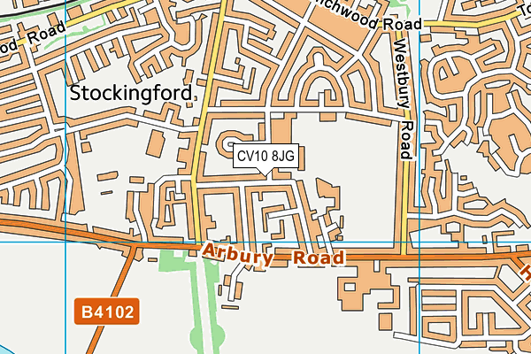 CV10 8JG map - OS VectorMap District (Ordnance Survey) CV10 8JG map - OS VectorMap District (Ordnance Survey)