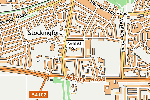 CV10 8JJ map - OS VectorMap District (Ordnance Survey) CV10 8JJ map - OS VectorMap District (Ordnance Survey)