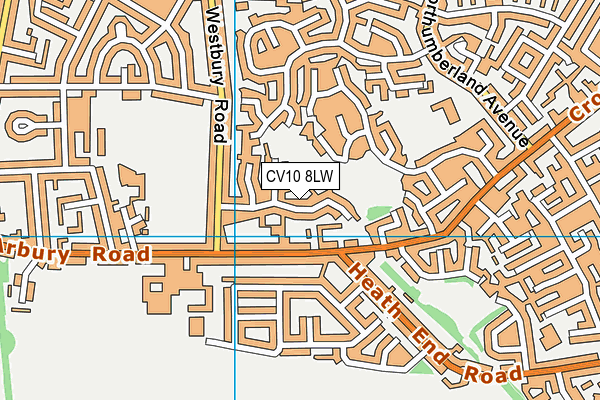 CV10 8LW map - OS VectorMap District (Ordnance Survey) CV10 8LW map - OS VectorMap District (Ordnance Survey)