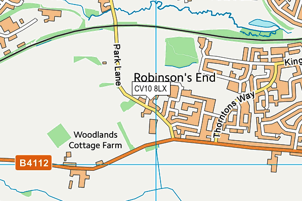 CV10 8LX map - OS VectorMap District (Ordnance Survey)