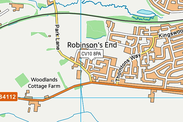 CV10 8PA map - OS VectorMap District (Ordnance Survey)